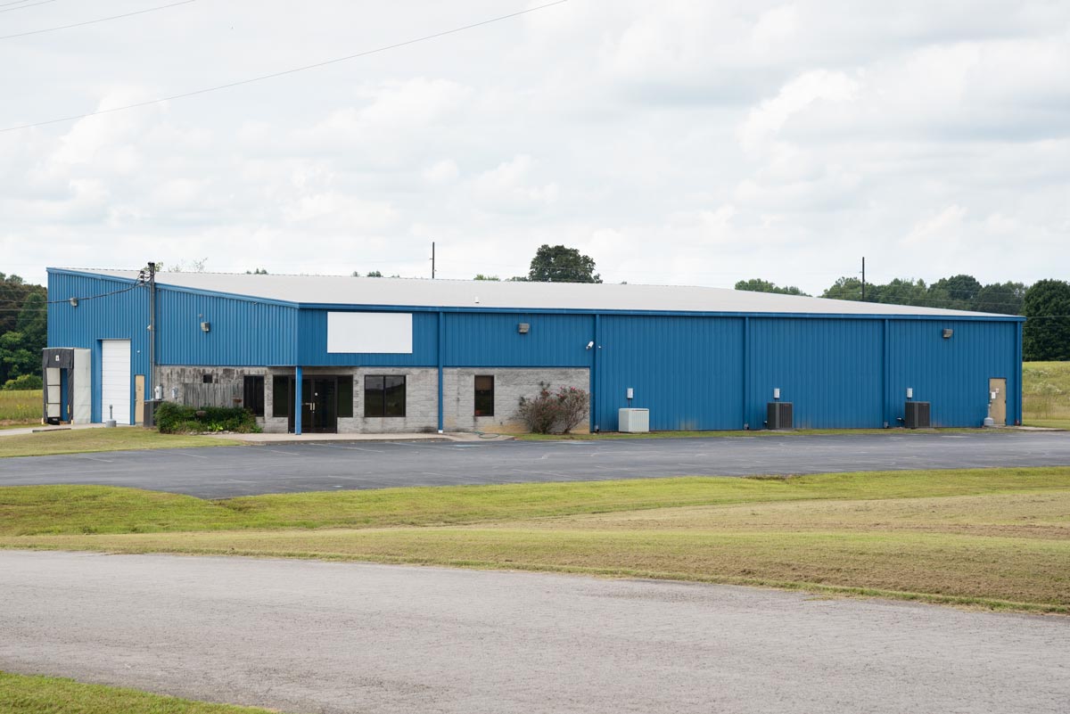 Industrial Building exterior view in Jamestown, Kentucky.