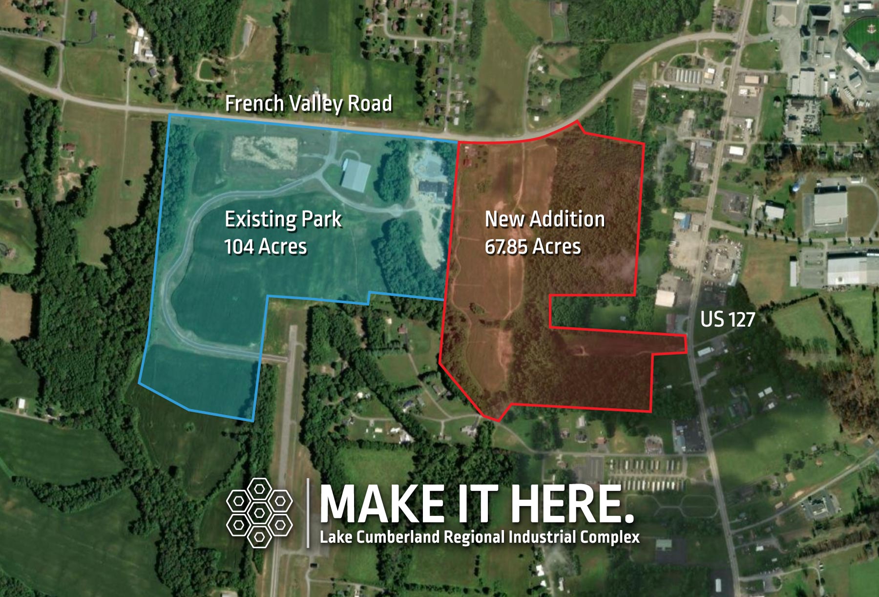 Map graphic of property expansion