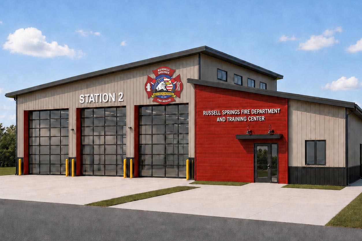 rendering of proposed fire station